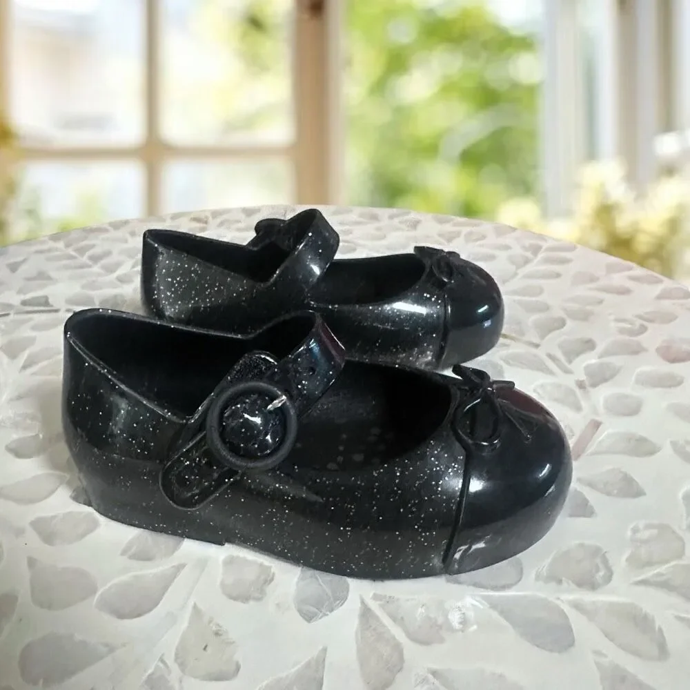 MINI MELISSA Toddler Infant Sweet Love Cap Toe Mary Jane Ballet Flat
